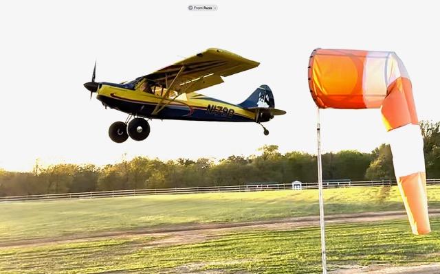 Airstrip view from the ranch