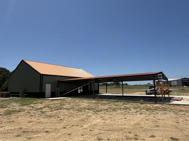 Construction progress at The Gathering Place — exterior shell