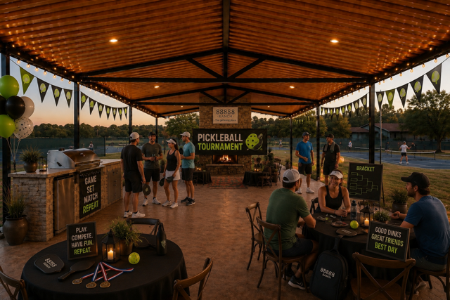 Pickleball tournament event concept