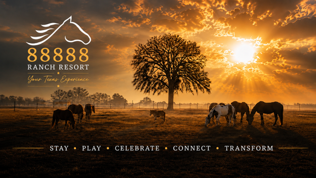 88888 Ranch Resort — Your Texas Experience. Stay, Play, Celebrate, Connect, Transform.