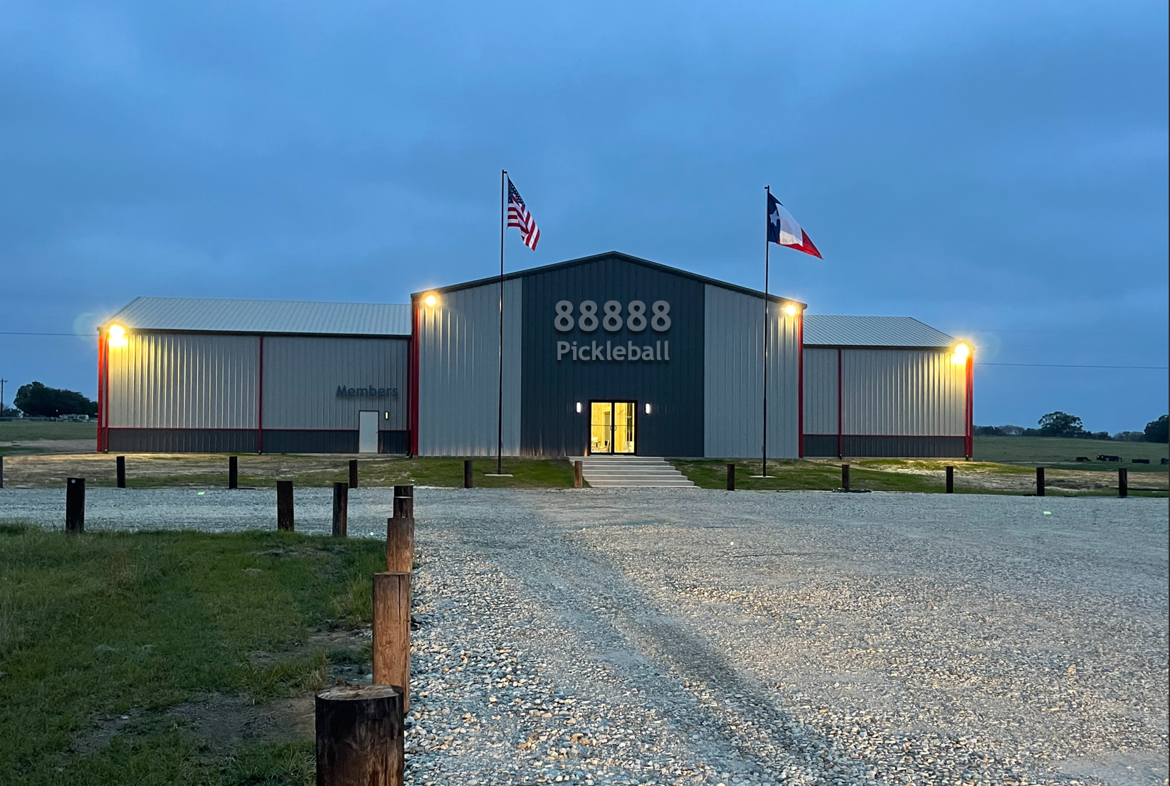 88888 Ranch indoor pickleball courts